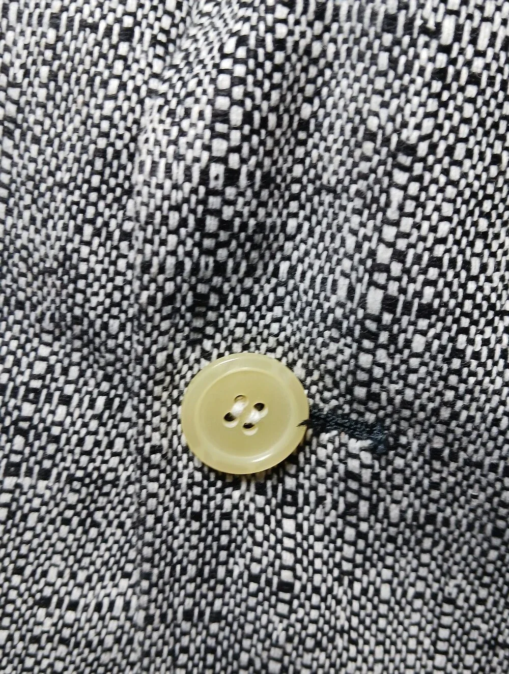 Vintage Jordache Penn Mens Linen Blend Blazer 46R Salt Pepper Tweed Deadstock